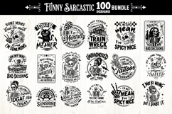 Funny Sarcastic skulls svg, Snarky skull svg bundle 100 file Product Image 1