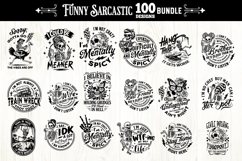 Funny Sarcastic skulls svg, Snarky skull svg bundle 100 file Product Image 3