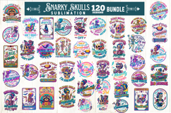 Funny Skeletons Sarcastic Retro 120 PNG Sublimation Product Image 4