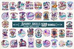 Funny Skeletons Sarcastic Retro 120 PNG Sublimation Product Image 1