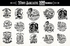 Funny Sarcastic skulls svg, Snarky skull svg bundle 100 file Product Image 6
