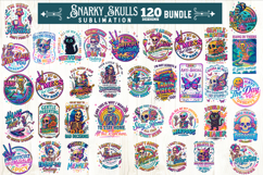 Funny Skeletons Sarcastic Retro 120 PNG Sublimation Product Image 5
