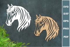 Horse papercut Design| Laser cut, Cricut, Silhouette Product Image 2