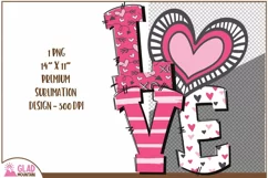 Valentine Love PNG Designs For Sublimation, Love Letters Product Image 2