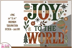 Joy to the World, boho vintage Christmas shirt design png Product Image 3