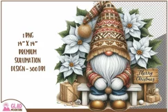 Merry Christmas Gnome png, Christmas Gnome sublimation png Product Image 1