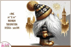 New Year Gnome png, New Year's Gnome London fireworks png Product Image 1