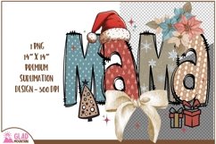Boho Christmas Mama png, Retro Christmas Mama sublimation Product Image 2
