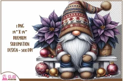 Christmas Gnome png, Christmas Gnome sublimation png Product Image 1