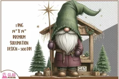 Christmas Gnome png, Joy to the World Shepherd gnome png Product Image 1