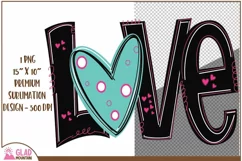 Valentine Love PNG Designs For Sublimation, Love Letters Product Image 1