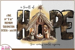 A thrill of hope the weary world rejoices, Christmas Hope Product Image 3