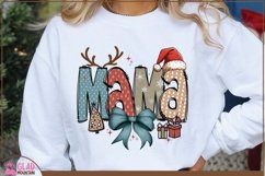 Boho Christmas Mama png, Retro Christmas Mama sublimation Product Image 1