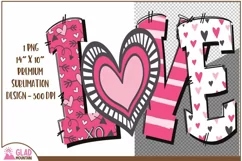Valentine Love PNG Designs For Sublimation, Love Letters Product Image 1