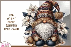 Christmas Gnome png, Christmas Gnome sublimation png Product Image 1