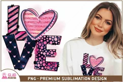 Valentine Love PNG Designs For Sublimation, Love Letters Product Image 1