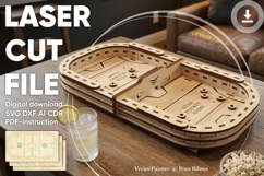 Pucket game - laser cut file, Glowforge pattern Product Image 1