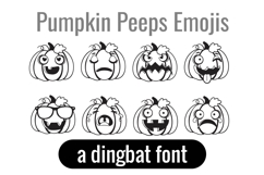 Pumpkin Peeps Dingbats Product Image 4