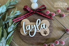 Pet Ornament Laser-Ready File, Dog Christmas Ornament SVG Product Image 2