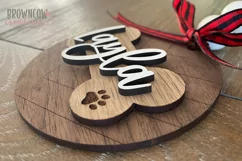 Pet Ornament Laser-Ready File, Dog Christmas Ornament SVG Product Image 3