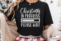 Christmas in Progress Please Wait SVG, DXF, PNG, EPS Product Image 2