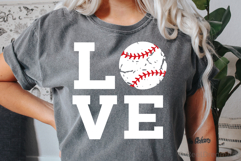 Love Baseball SVG, DXF, PNG, EPS Product Image 1