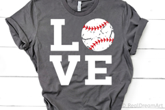 Love Baseball SVG, DXF, PNG, EPS Product Image 2