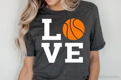 Love Basketball SVG, DXF, PNG, EPS Product Image 1