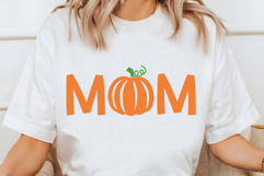 Mom with Pumpkin SVG, DXF, PNG, EPS Product Image 1
