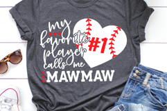 My Favorite Player Calls me Mawmaw SVG, DXF, PNG, EPS Product Image 2