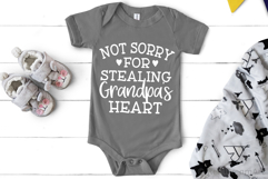 Not Sorry For Stealing Grandpa&#039;s Heart SVG, DXF, PNG, EPS Product Image 1