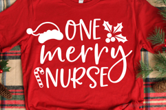 One Merry Nurse SVG, DXF, PNG, EPS Product Image 1
