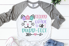 Second Grade Is Purr-fect SVG, DXF, PNG, EPS Product Image 1