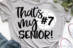 Thats My Senior - Volleyball SVG, DXF, PNG, EPS Product Image 2