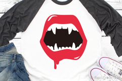 Vampire Lips SVG, DXF, EPS, PNG Product Image 2