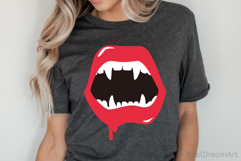 Vampire Lips SVG, DXF, EPS, PNG Product Image 3
