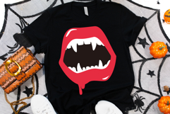 Vampire Lips SVG, DXF, EPS, PNG Product Image 1