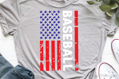 US Baseball Flag SVG, DXF, PNG, EPS Product Image 2