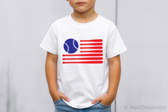 US Baseball Flag SVG, DXF, PNG, EPS Product Image 3