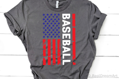 US Baseball Flag SVG, DXF, PNG, EPS Product Image 3