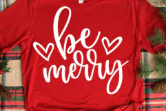 Be Merry SVG, DXF, PNG, EPS Product Image 1