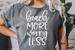 Beach More Worry Less SVG, DXF, EPS, PNG Product Image 3
