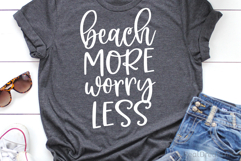 Beach More Worry Less SVG, DXF, EPS, PNG Product Image 2