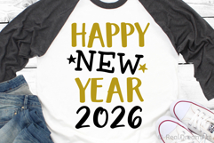 Happy New Year 2026 SVG, DXF, PNG, EPS Product Image 1