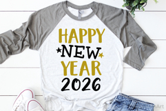 Happy New Year 2026 SVG, DXF, PNG, EPS Product Image 2