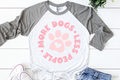 Less People More Dogs SVG, DXF, PNG, EPS Product Image 3