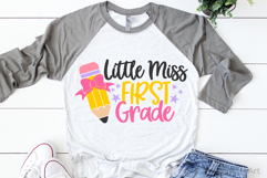 Little Miss First Grade SVG, DXF, EPS, PNG Product Image 2