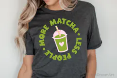 Less People More Matcha SVG, DXF, PNG, EPS Product Image 2