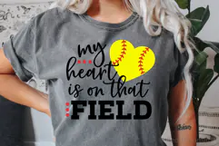 My Heart is on that Field SVG, DXF, PNG, EPS Product Image 2