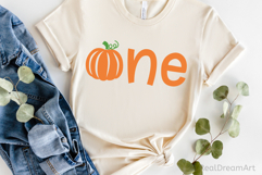 First Birthday with Pumpkin SVG, DXF, PNG, EPS Product Image 2